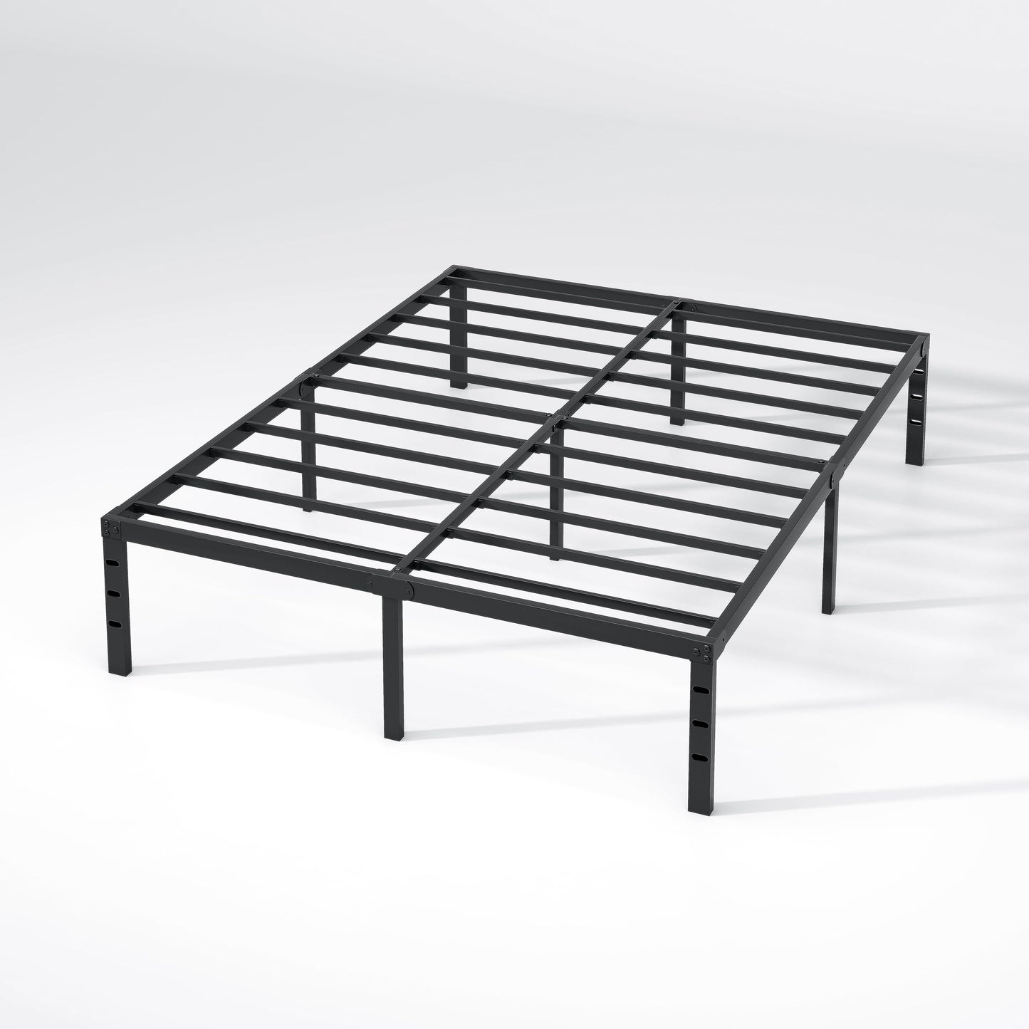 NEW JETO Metal Bed Frame-Simple and Atmospheric Metal Platform Bed Frame, Storage Space Under The Bed Heavy Duty Frame Bed, Sturdy King Size Bed Frame, Suitable for Bedroom, King