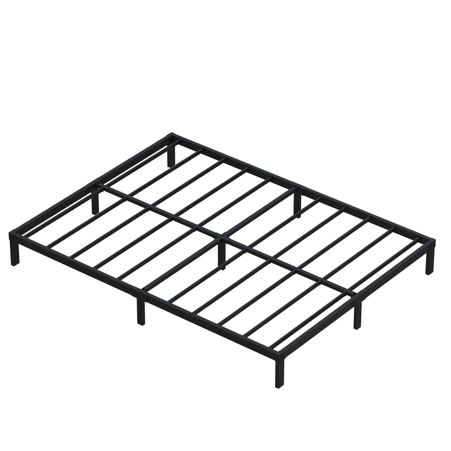 DiaOutro 9 Inch California King Bed Frames Heavy Duty Low Profile Metal Platform No Box Spring Needed Mattress Foundation, Easy to Assembly, Noise Free, Black