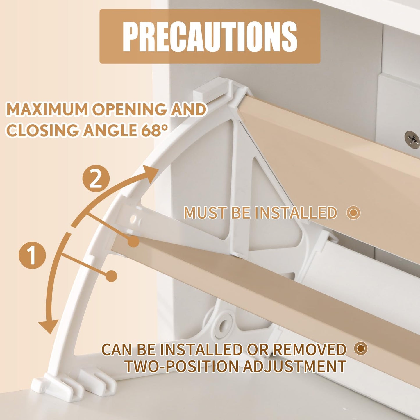 KUMIUNION Shoe Storage Cabinet with 2 Flip Drawers, Slim Freestanding Storage Racks for Entryway, Hallway, Hidden Narrow Shoe Organizers Perfect for Heels, Boots, Slippers, White