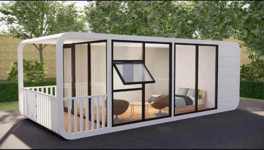 2024 New Apple 20ft 40ftmodular prefab Tiny Homes Modern Luxury Mobil Living Home ; Outdoor Detachable Prefab House Living and Working Apple Cabin