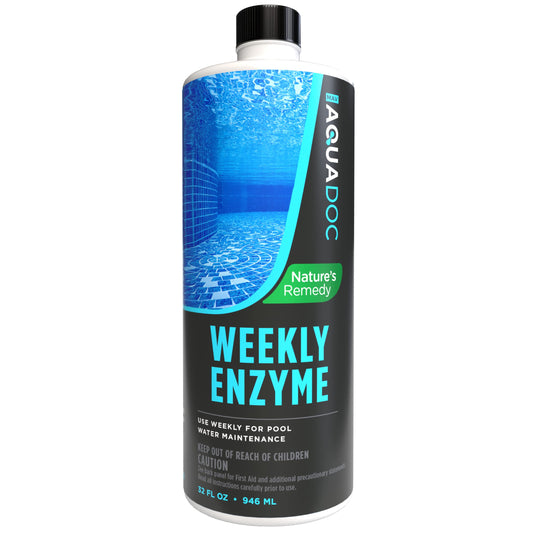Pool Enzyme Treatment - Weekly Natural Enzymes for Pools Works as an Eco-Friendly, Natural Pool Clarifier for Crystal Clear Pool Water Pefect for Swimming | AquaDoc Pool Chemicals