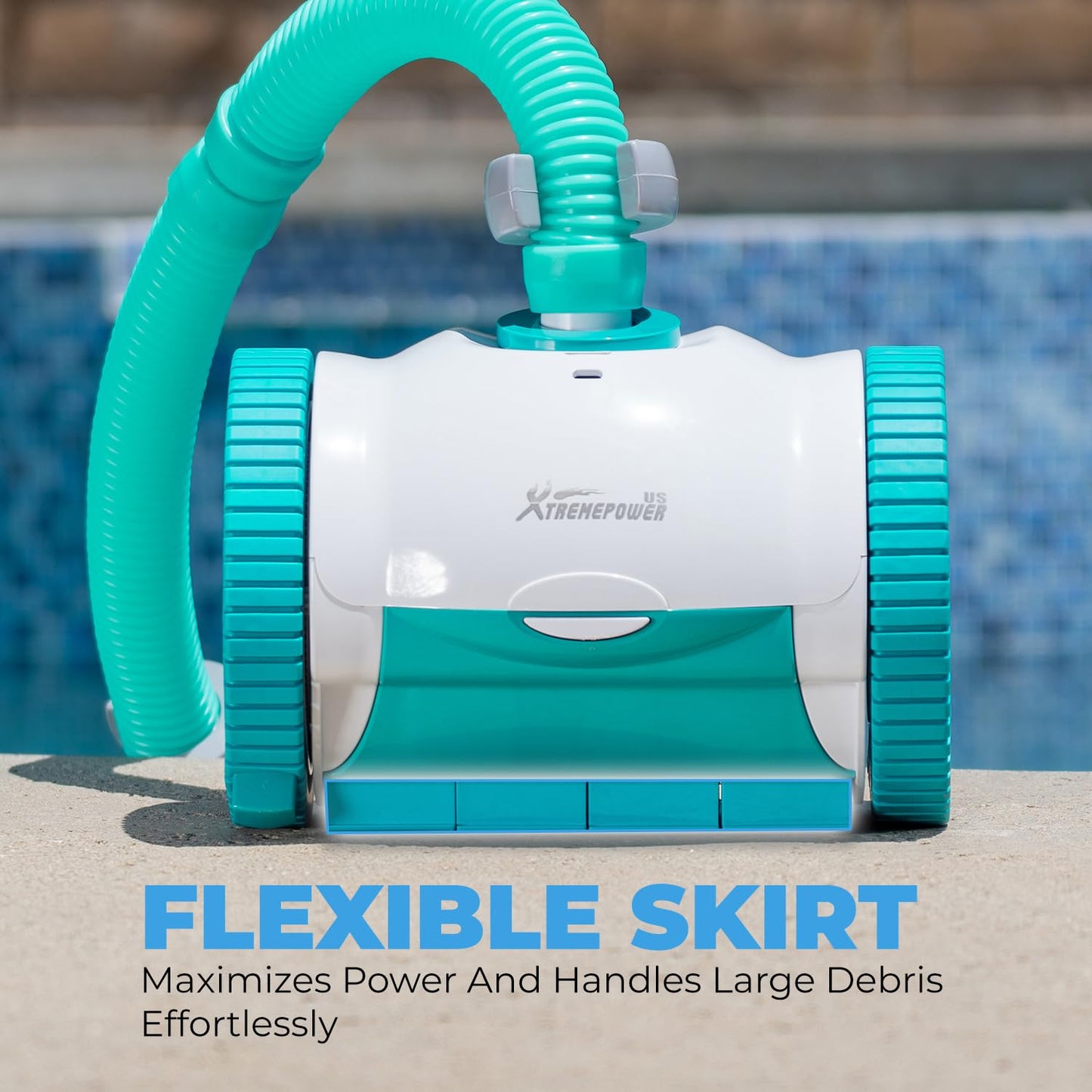 XtremepowerUS Automatic Sweeper Pool Vacuum Suction-Side Automatic Cleaner w/ 39' ft Hose for In-Ground Swimming Pool up to 16 x 24 ft. Pool