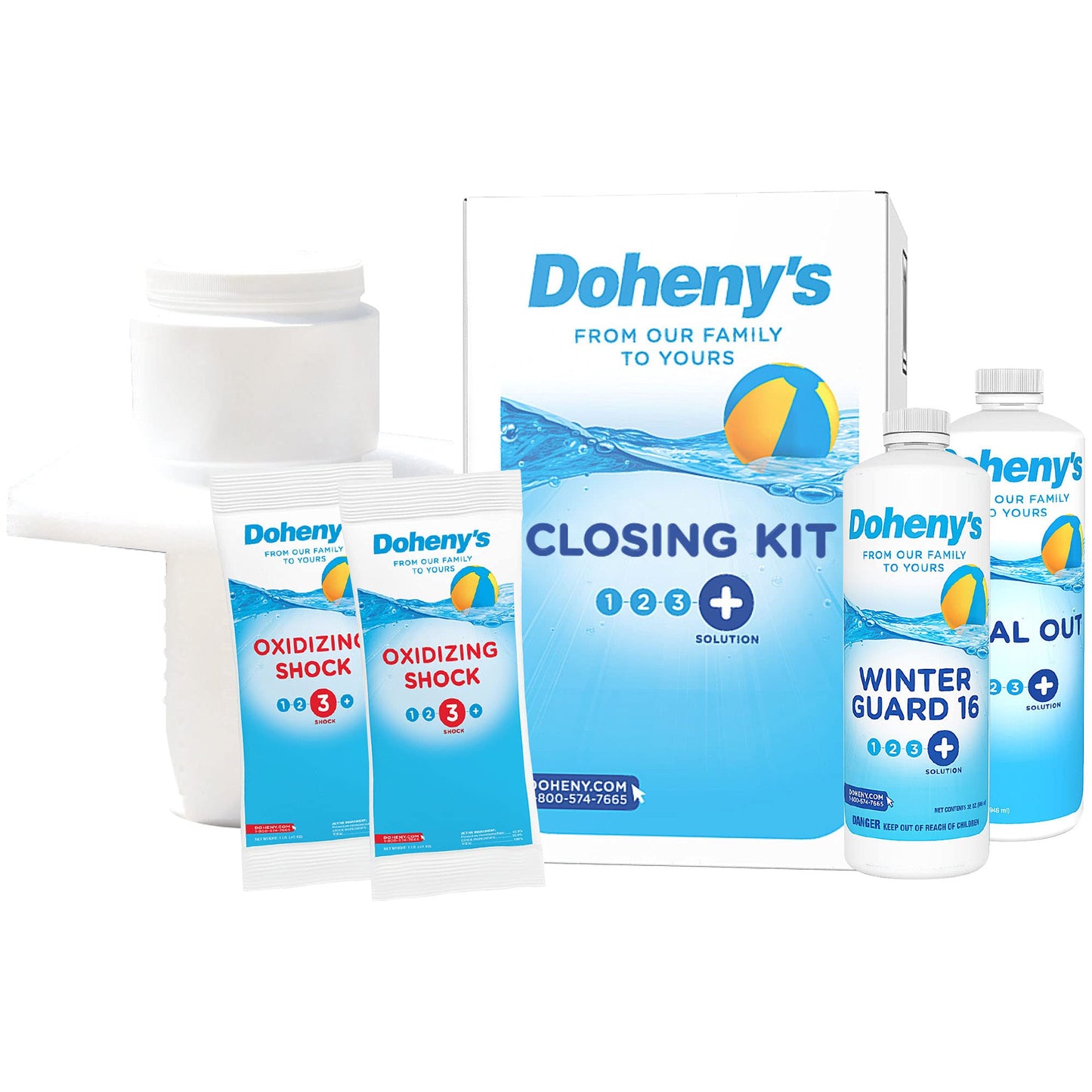 Doheny's Ultimate Pool Closing Kit | Winterizing Chemicals for Above Ground and Inground Swimming Pools | Up to 15,000 Gallons