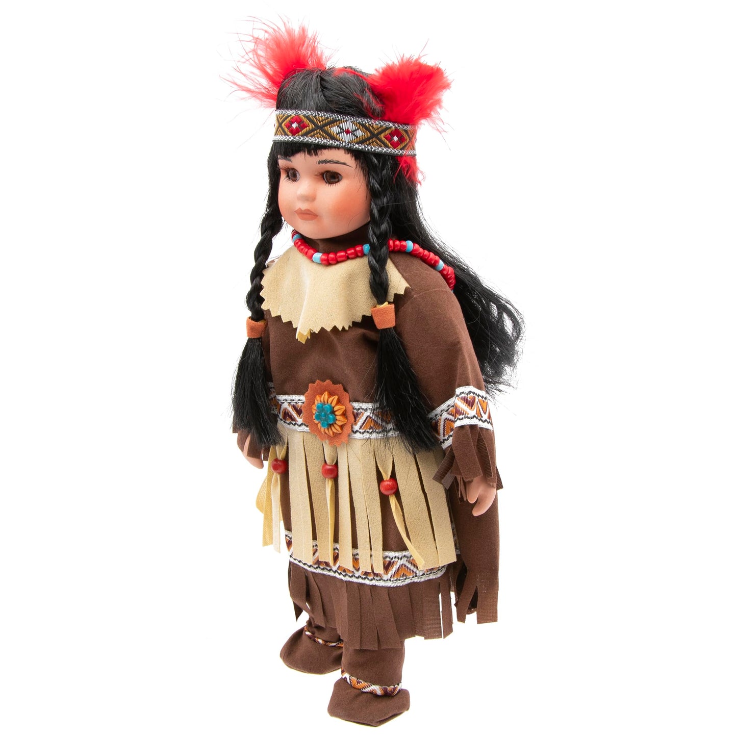 Native American Doll Elu 10-Inch Porcelain Doll