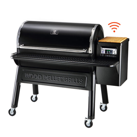 Z GRILLS Wood Pellet Grill and Smoker with PID Controller, 1068 sq. in Cooking Area with Wi-Fi, Black