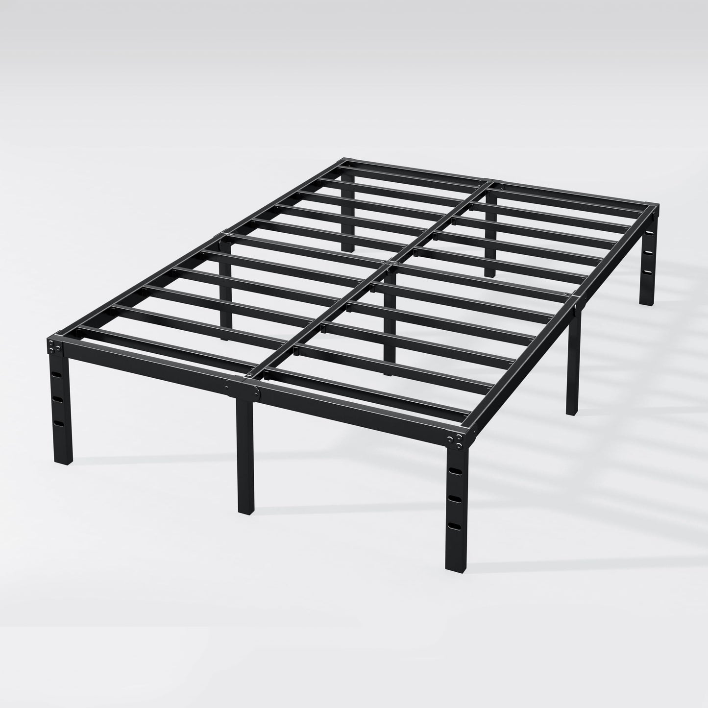 Hafenpo 14 Inch Queen Bed Frame - Sturdy Platform Bed Frame Metal Bed Frame No Box Spring Needed Heavy Duty Queen Size Bed Frame Easy Assembly Strong Bearing Capacity, Under Bed Storage