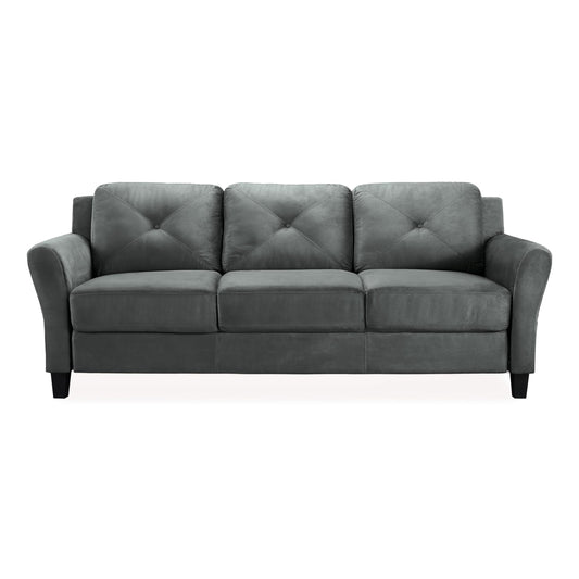 Lifestyle Solutions Harrington Sofa in Grey, Dark Grey