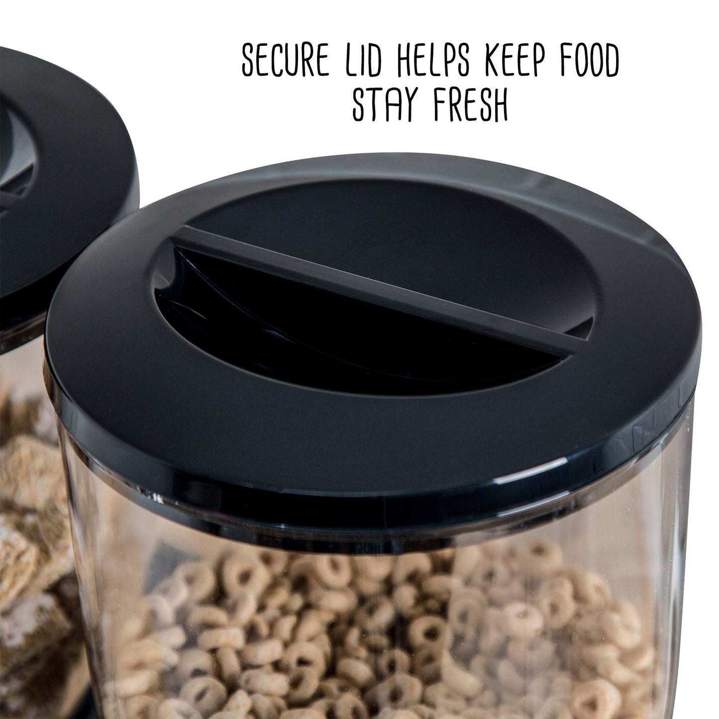 Zevro /GAT200 Indispensable Dry Food Dispenser, Dual Control, Black/Chrome, KCH-06121