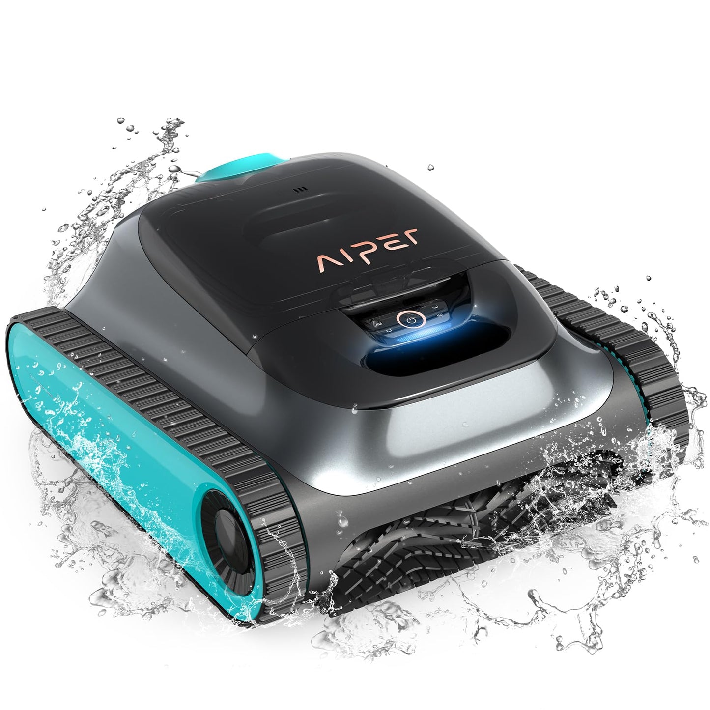 AIPER Scuba S1 Cordless Robotic Pool Cleaner, Pool Vacuum for Inground Pools, Wall and Waterline Cleaning, WavePath 2.0 Smart Navigation, 150 min Battery Life, for Pools up to 1,600 Sq.ft