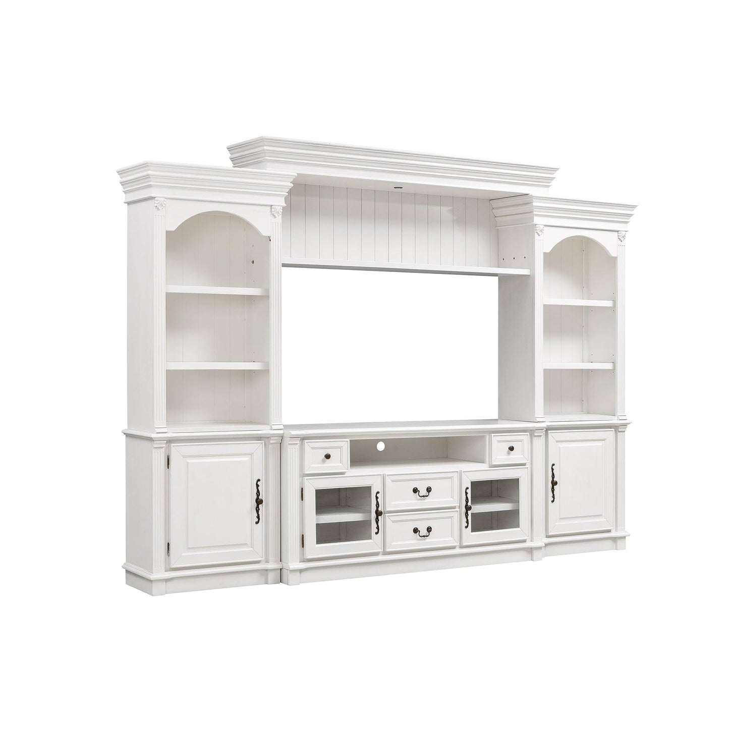 Newport White Entertainment Center