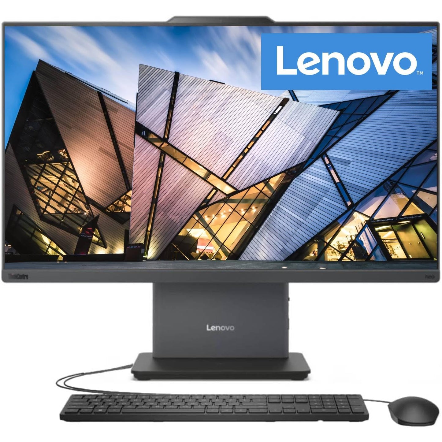 Lenovo ThinkCentre AIO 24" FHD IPS All-in-One Computer, 13th Gen Intel Processor up to 4.4 GHz, 16GB DDR5 RAM, 512GB PCIe SSD, Wi-Fi 6, USB-C, HDMI in&Out, KB&Mouse, Windows 11 Pro