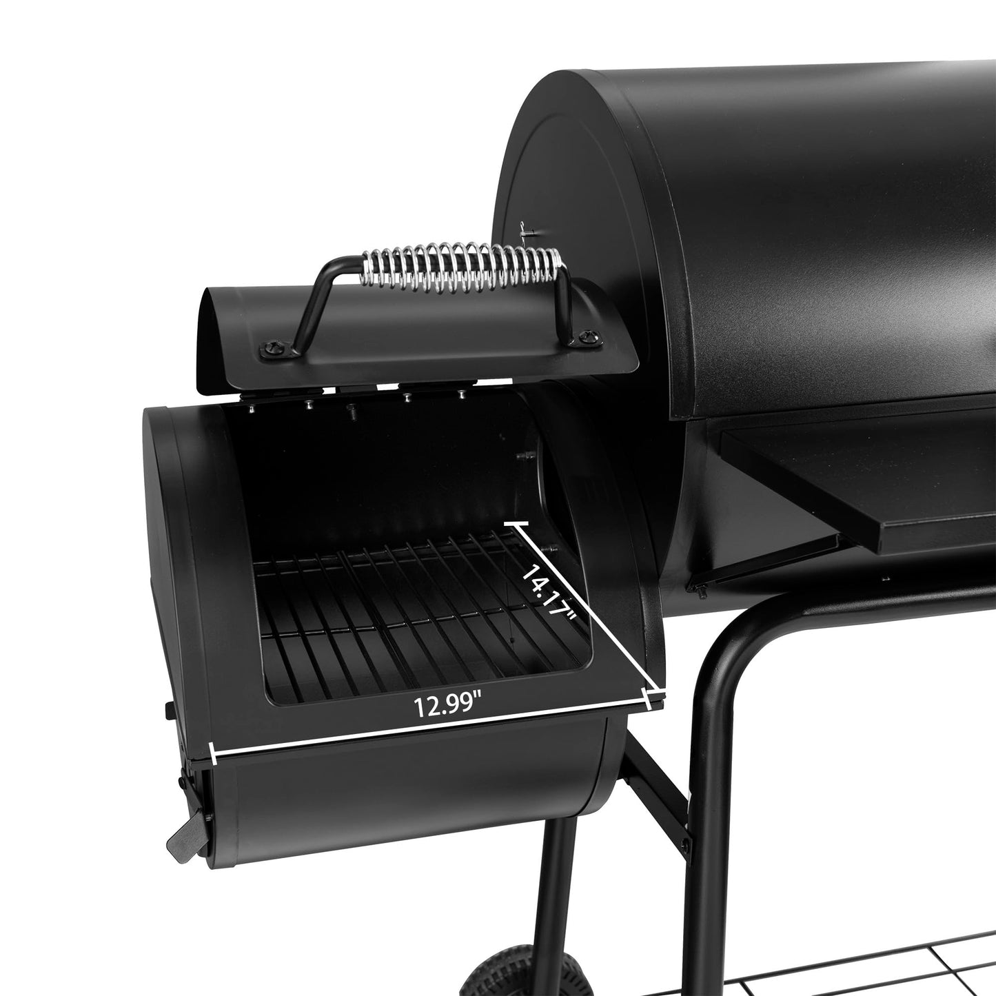 Royal Gourmet CC1830S 30" BBQ Charcoal Grill and Offset Smoker | 811 Square Inch cooking surface, Outdoor for Camping | Black