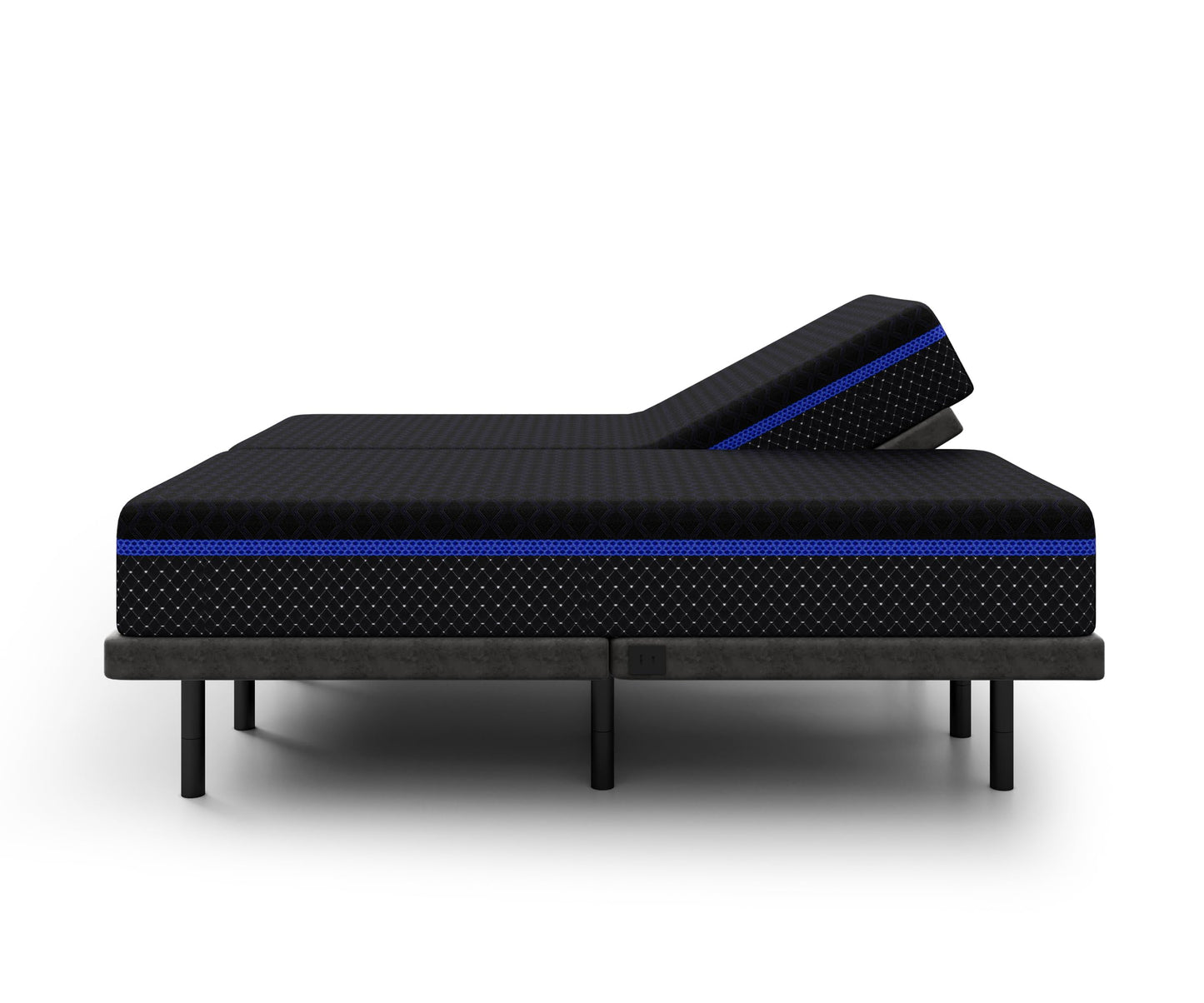 iDealBed S4 Nebula Luxury Hybrid Mattress + 4i Custom Adjustable Bed Sleep System, Comfort, Cooling & Support, Advanced Silent Operation, Massage (Medium Firm, Split Queen)