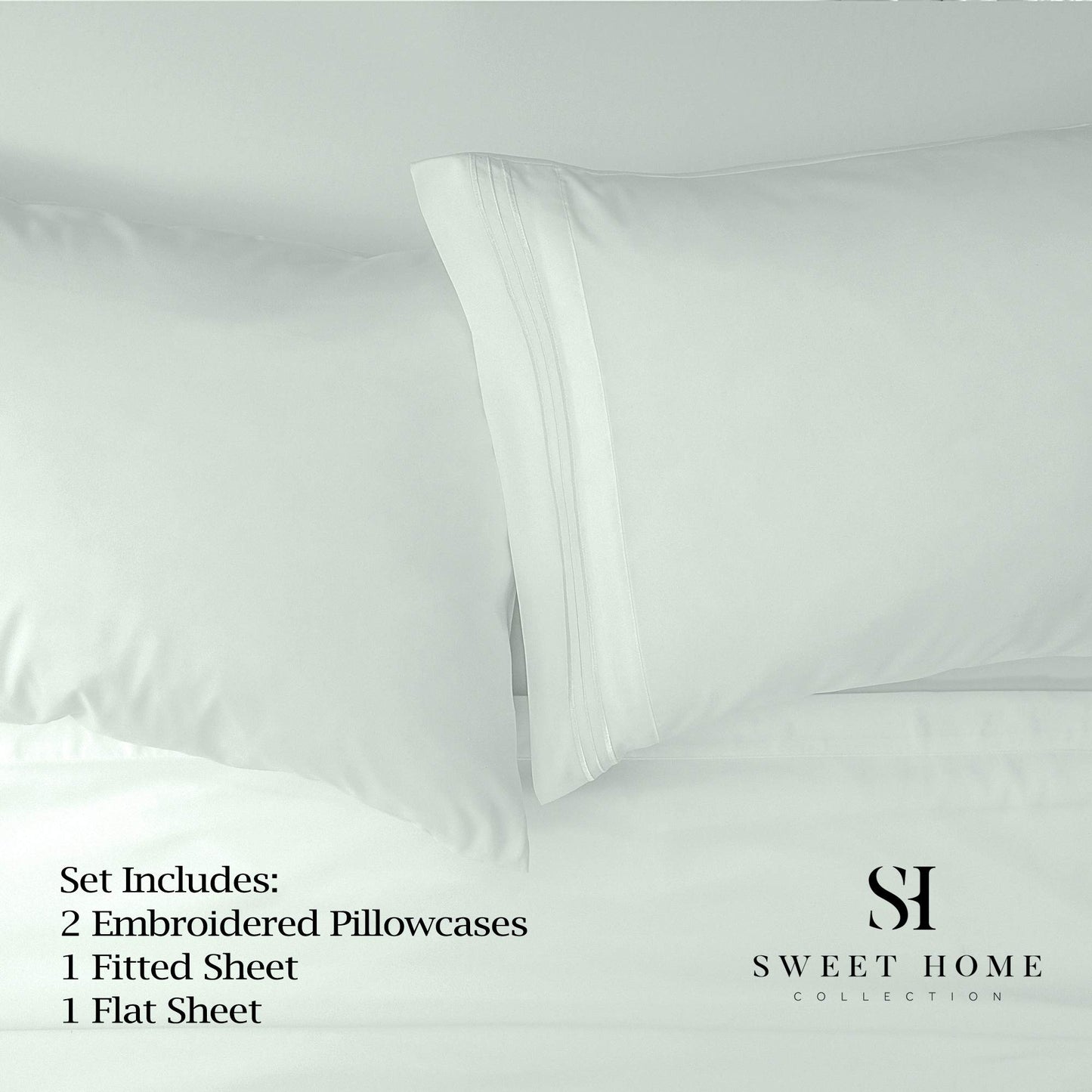 1500 Supreme Collection King Sheet Sets Mint Green - Luxury Hotel Bed Sheets and Pillowcase Set for King Mattress - Extra Soft, Elastic Corner Straps, Deep Pocket Sheets, King Mint Green
