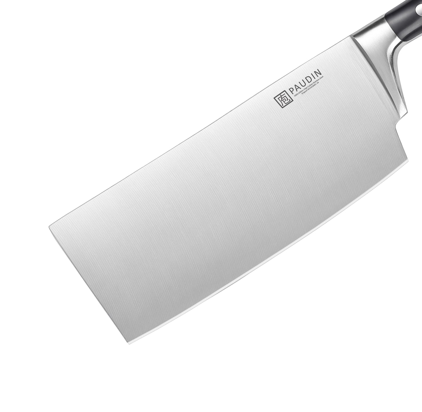 PAUDIN Cleaver Knife, Switzer Chinese Chef Knife 7 Inch, High Carbon Stainless Steel Butcher Knife with ABS Handle, Kitchen Knife for Meat Cutting Vegetable Slicing