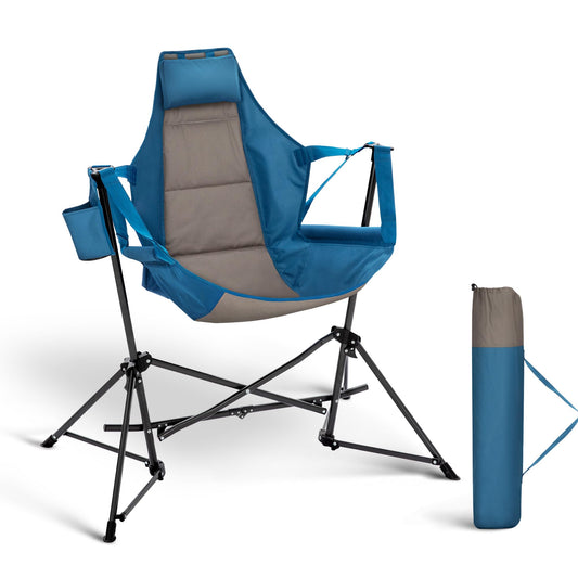 LET'S CAMP Hammock Camping Chair, Lightweight Portable Outdoor Chair for Camping and Hiking, Supports 300lbs,Blue