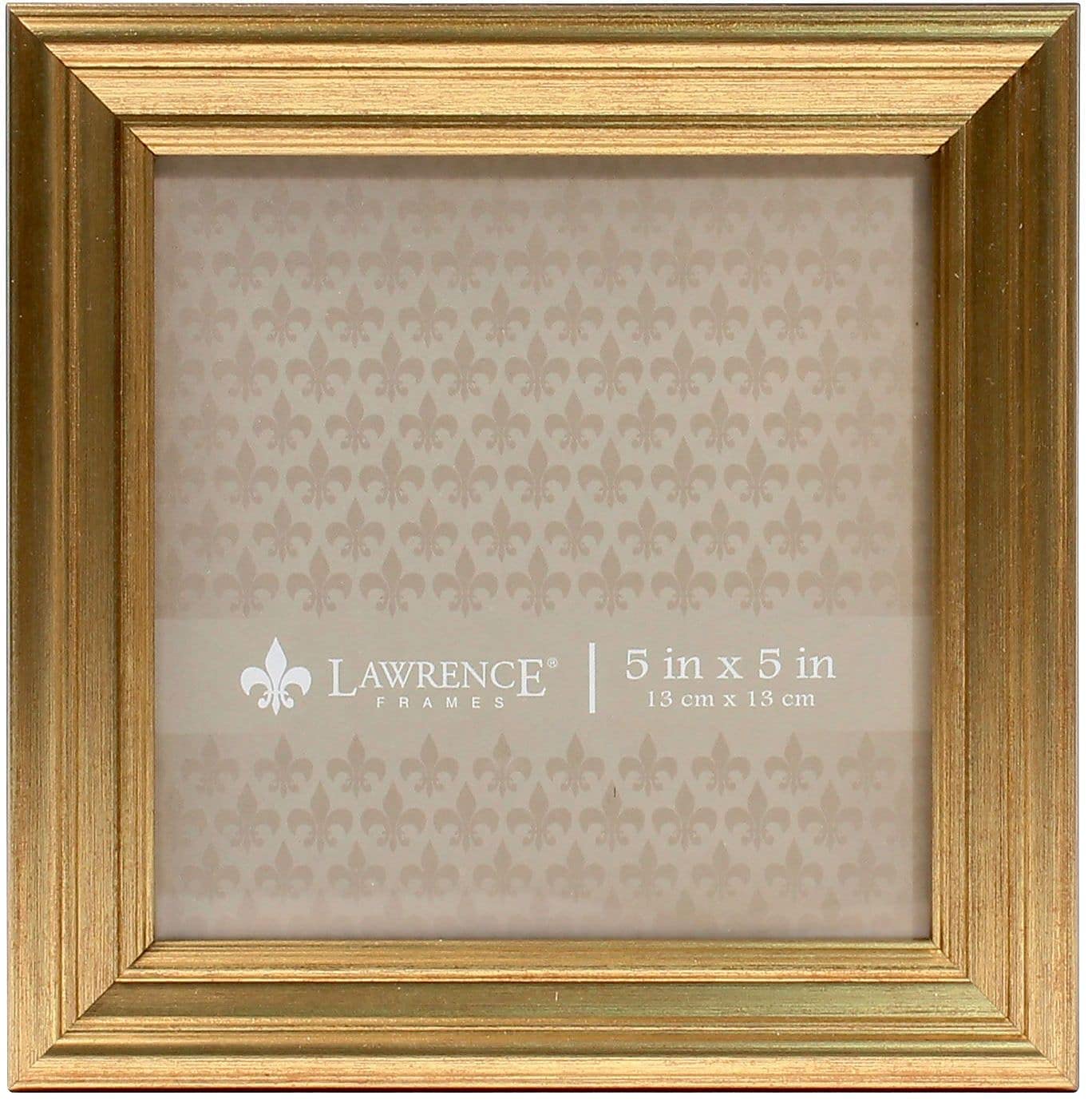 Lawrence Frames 5"L x 5"W Sutter Burnished Gold Picture Frame