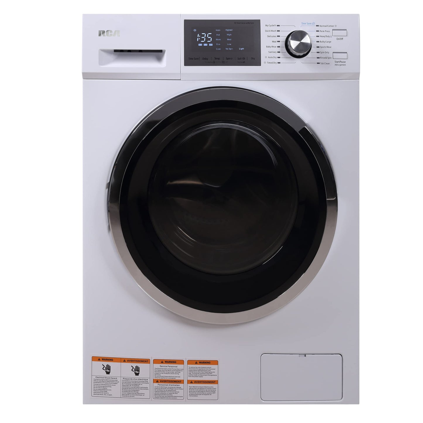 HAMILTON BEACH RWD270 Washer and Dryer Combo 2.7 cu ft - White