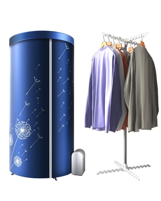 KASYDoFF Portable Dryer, 46Inch -1000W Portable Clothes Dryer, Travel Portable Dryer Machine for Clothes with Timer, Mini Dryer for Apartments, Dorms, RVs
