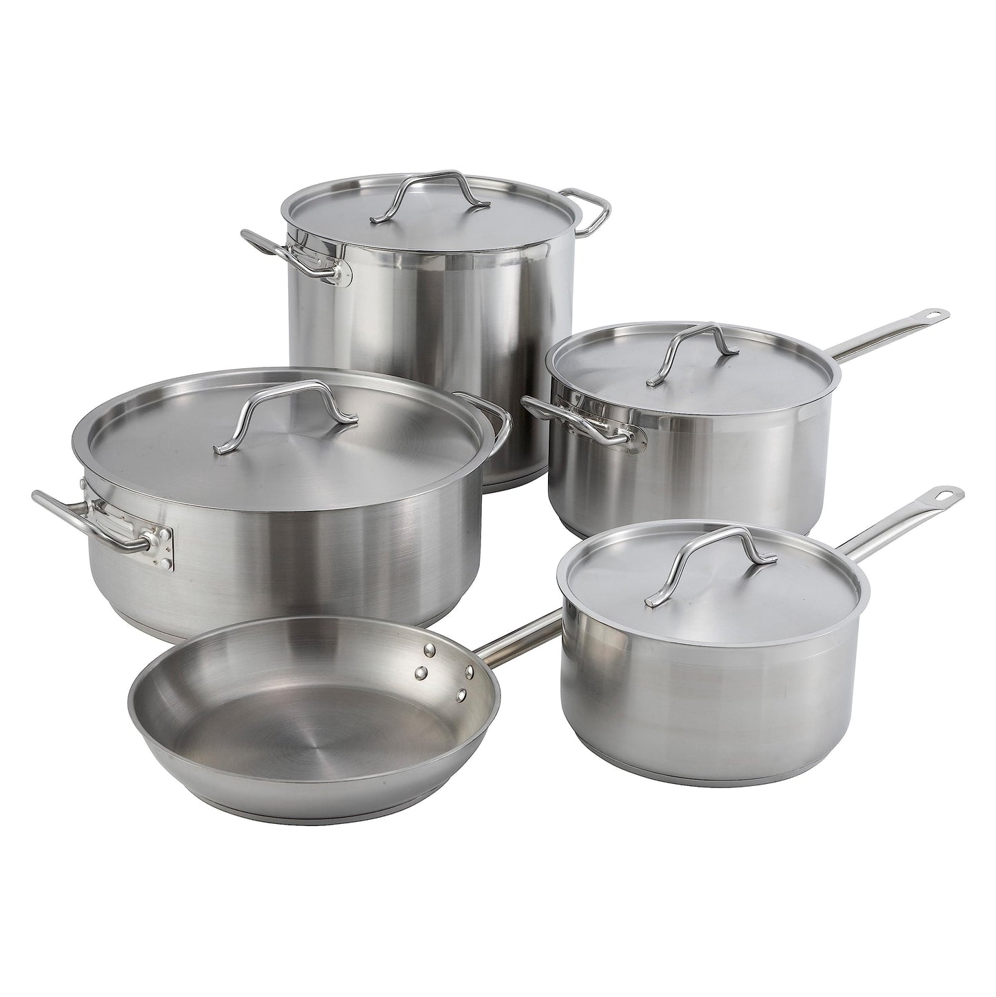 Winware Stainless Steel 15 Quart Brasier with Cover