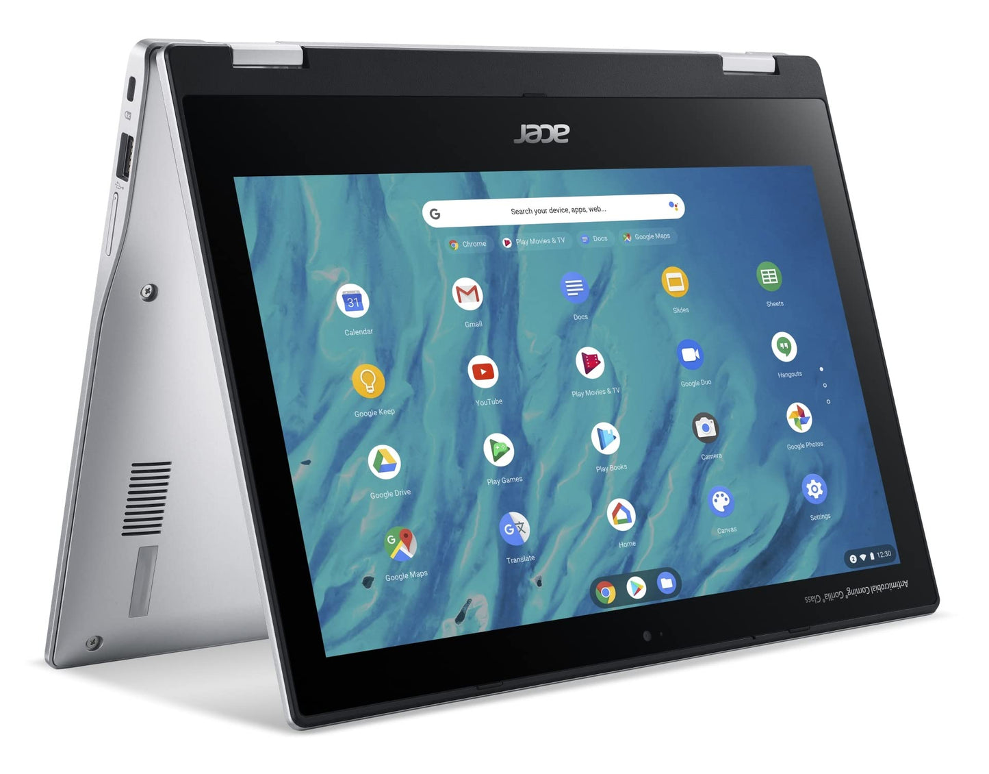 acer Spin 311-2H 11.6" 2-in-1 Touchscreen Chromebook (Intel 4-Core Celeron N4000, 64GB eMMC, 4GB RAM, Stylus, Webcam, IPS) Flip Convertible Home & Education Laptop, IST Computers Pen, Chrome OS