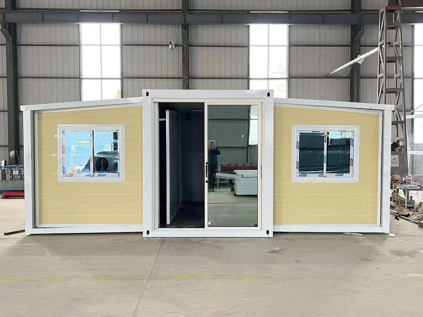 40x20Ft Tiny Prefabricated House, Outdoor Storage, Container House, Portable House, Guardhouse, Backyard House (AC Box Included)