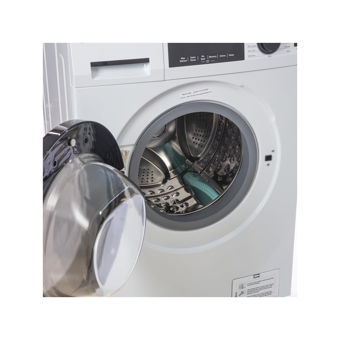 Equator Apartment Stackable 15 Lbs Washer 1.62cf 110V+Vented Dryer 3.5cf 110V