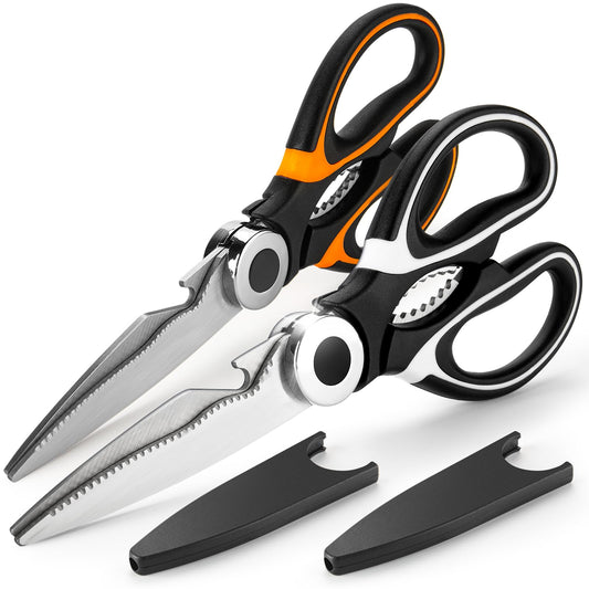 2 Pcs Garden Flower Scissors, 2024 Multifunctional Pruning Gardening Flower Shears, Premium Thickened Stainless Steel Garden Shears for Flowers, Fruits, Vegetables, Plant Branches, Potted Landscapes