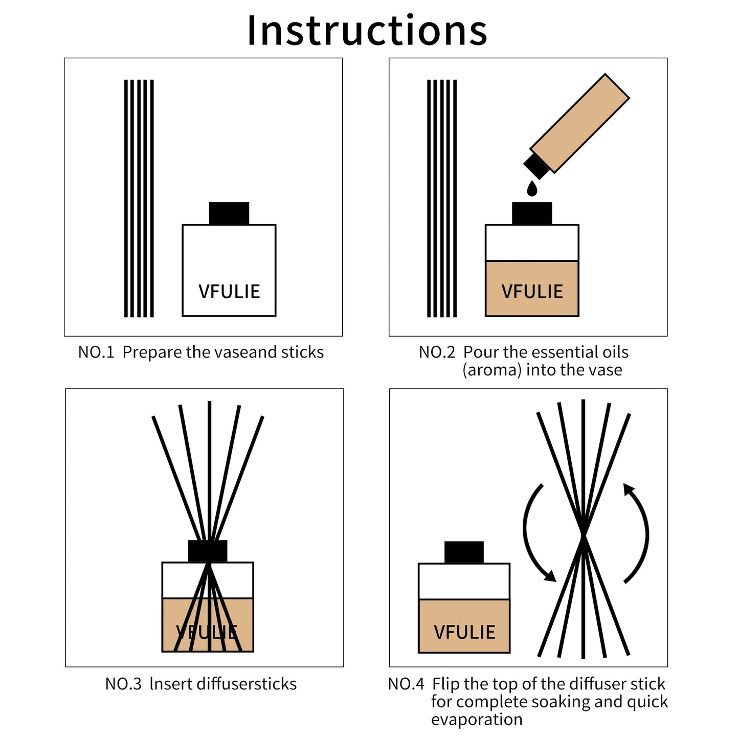 VFULIE 100PCS Reed Diffuser Sticks, 10 Inch Natural Rattan Wood Sticks Essential Oil Aroma Diffuser Sticks Refill Replacement for Aroma Fragrance (Primary Color)