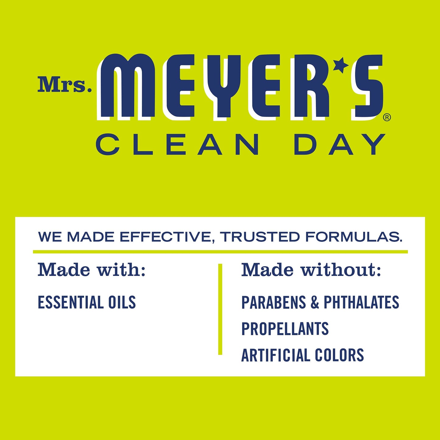 MRS. MEYER'S CLEAN DAY Room and Air Freshener Spray, Non-Aerosol Spray Bottle Infused with Essential Oils, Lemon Verbena, 8 fl. oz