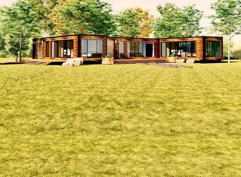 Modern Prefab Modular Steel Home with Customizable Interior - Fully Equipped Mobile, Vacation Home - 20 or 40 ft Available