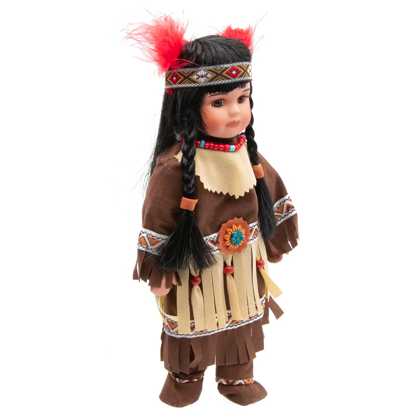 Native American Doll Elu 10-Inch Porcelain Doll