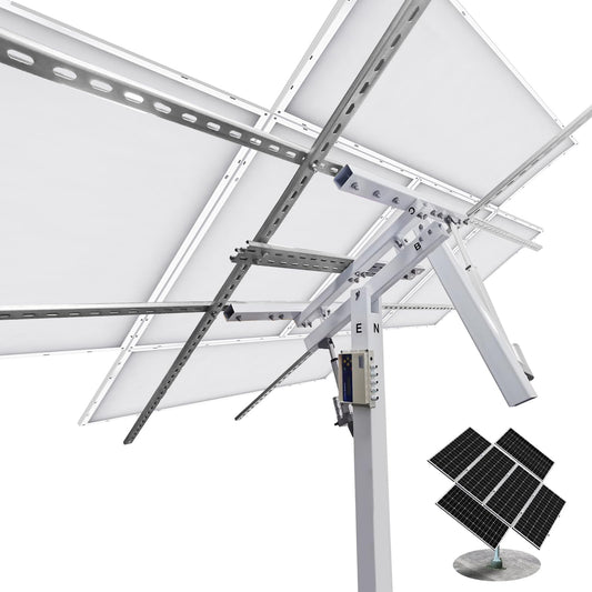 ECO-WORTHY Solar Panel Dual Axis Tracking System (Increase 40% Power) with Tracker Controller, Complete Solar Tracker Kit, Ideal for Different Solar Panels, for Yard/Farm/Field