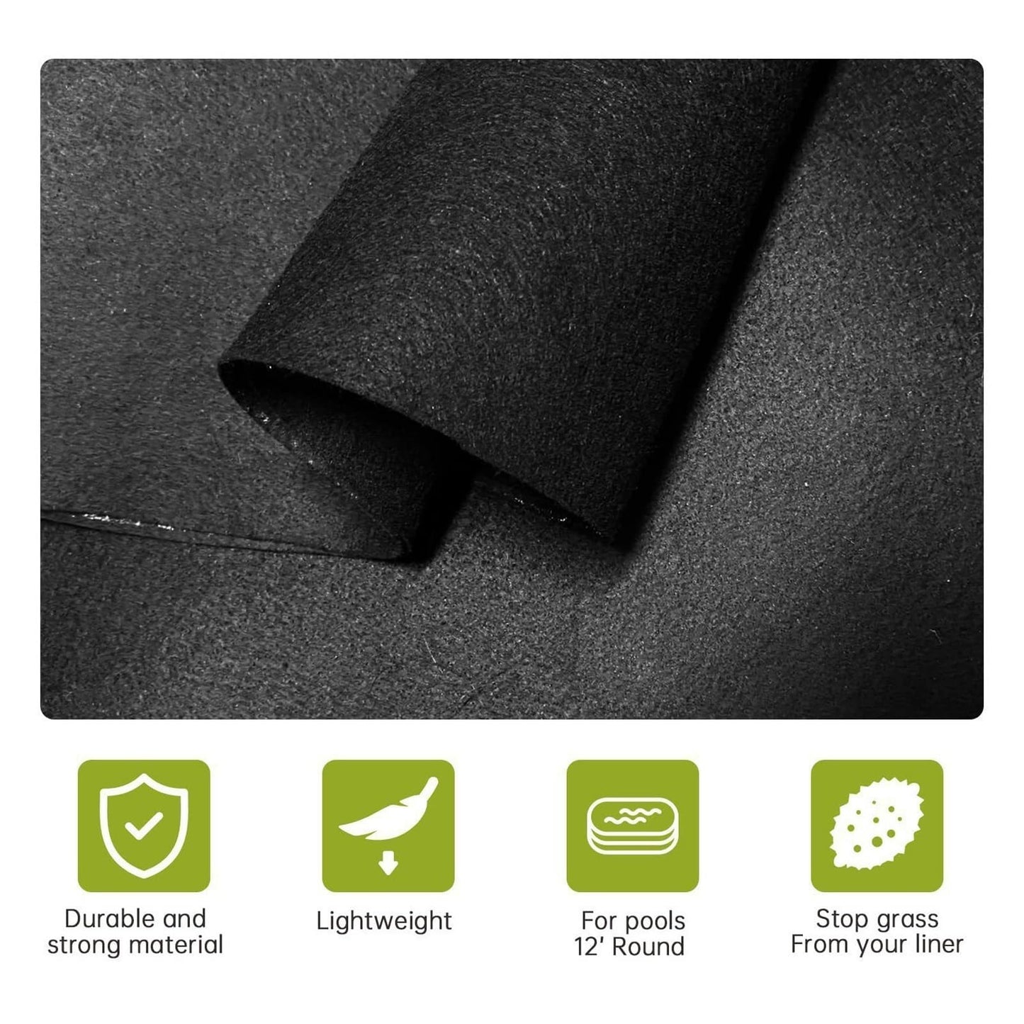 ZGSYH Pool Pads for Above Ground Pool - Pool Floor Liner Pad,Pool Ground Cloth,Portable Spa Pool Accessories for Outdoor or Indoor (Color : 91" L x 79" W)