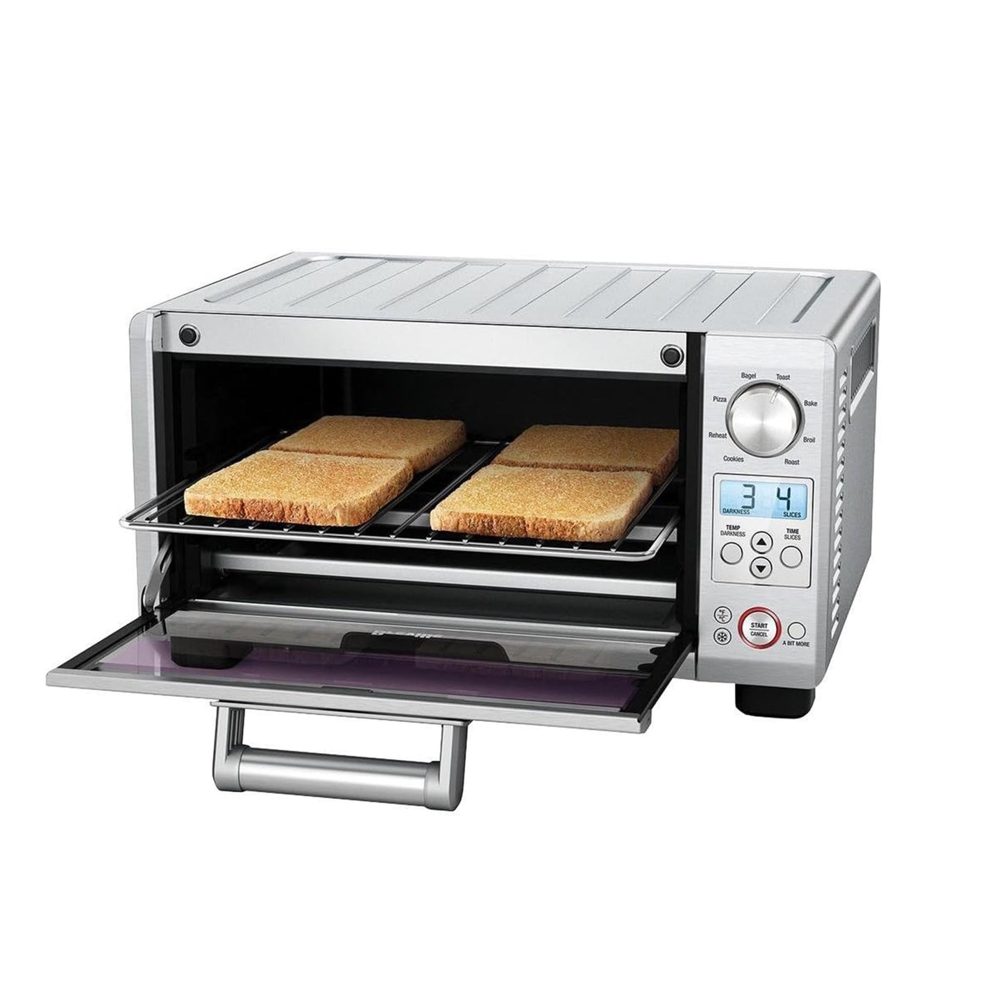 Breville the Mini Smart Oven®, Electric Countertop Toaster Oven, Small Portable Oven, BOV450XL, Brushed Stainless Steel