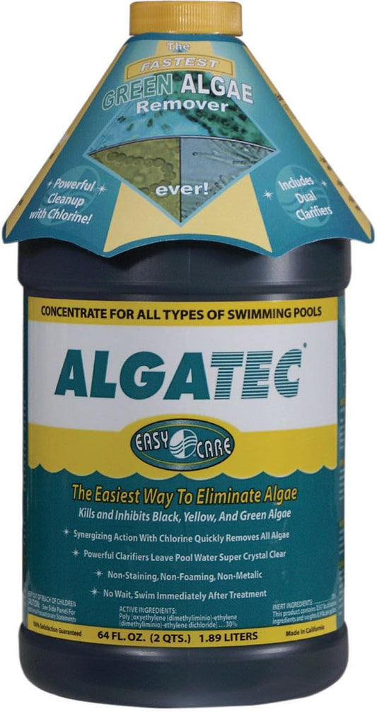 Algatec 10064 Super Algaecide for Green, Yellow and Black Algae, 64-Ounce