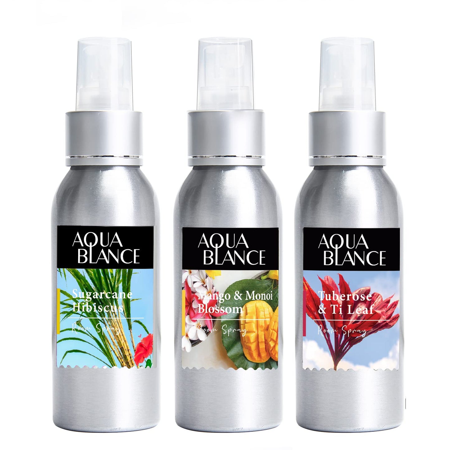 Fragrant Room Spray, Hawaiian Luau, 3 x 3.4 fl oz, Air Fresheners Odor Eliminator for Home, Bathroom, Concentrated Room Spray