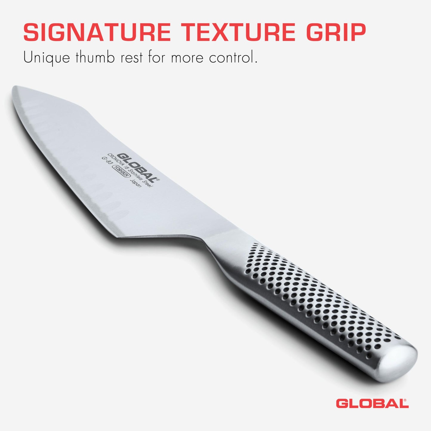 Global 7 inch Vegetable Knife - Hollow Edge