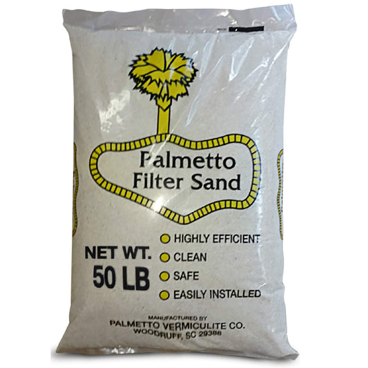 Palmetto Poolfilter-50 20# Grade – Formulated for All Residential, Commercial Pool Sand Filters, One Size, 50Lb-A