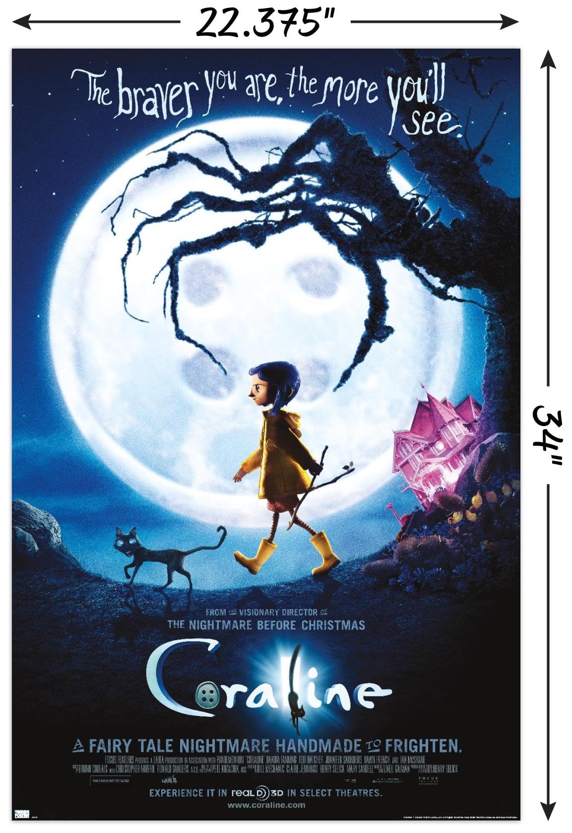 Trends International Coraline - Braver One Sheet Wall Poster