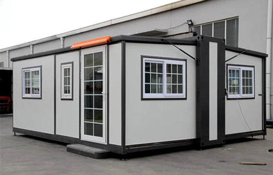 Roll Home Portable Prefabricated Tiny House to Live in 19ft x 20ft, Mobile Home, Modular Home, Prefab Tiny Homes for Living, Office, Shop, Warehouse, Workshop