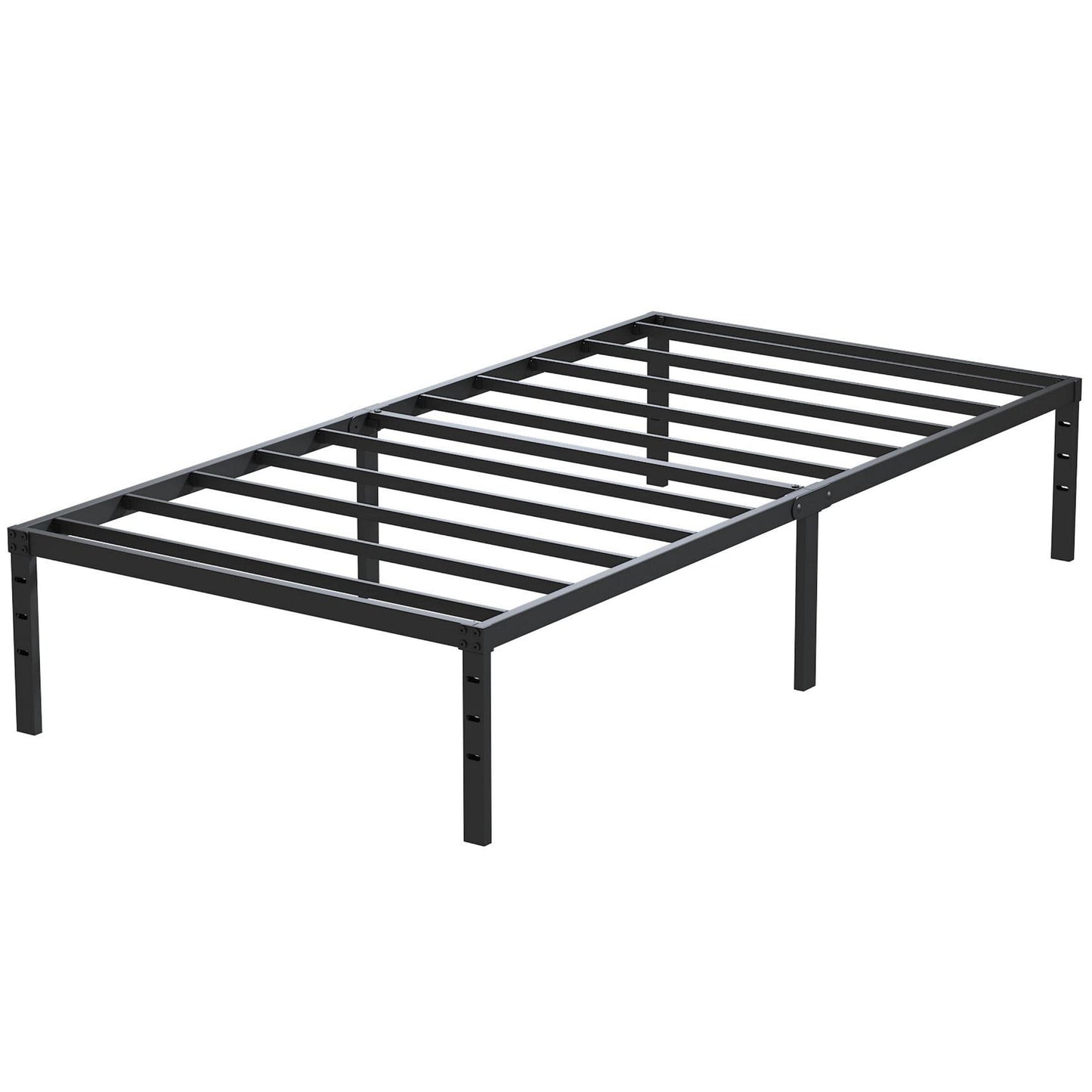 Maenizi Twin XL Bed Frames No Box Spring Needed, 14 Inch Heavy Duty Metal Twin XL Platform Bed Frame Support Up to 2500 lbs, Easy Assembly, Noise Free, Black