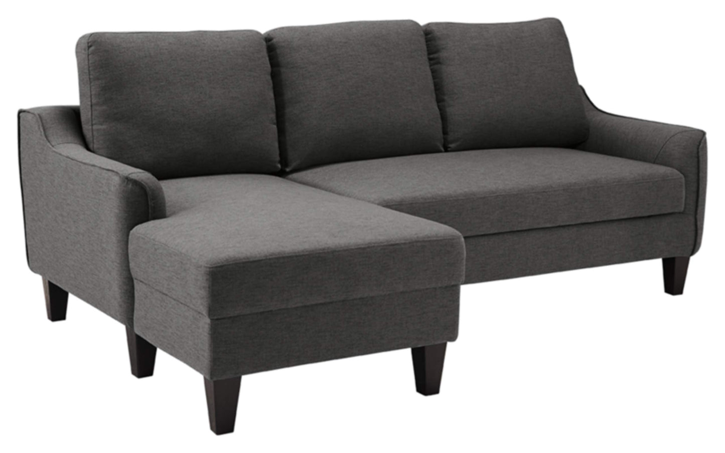 Signature Design by Ashley Jarreau Modern Sectional Sleeper Sofa Couch with Chaise Lounge, Gray