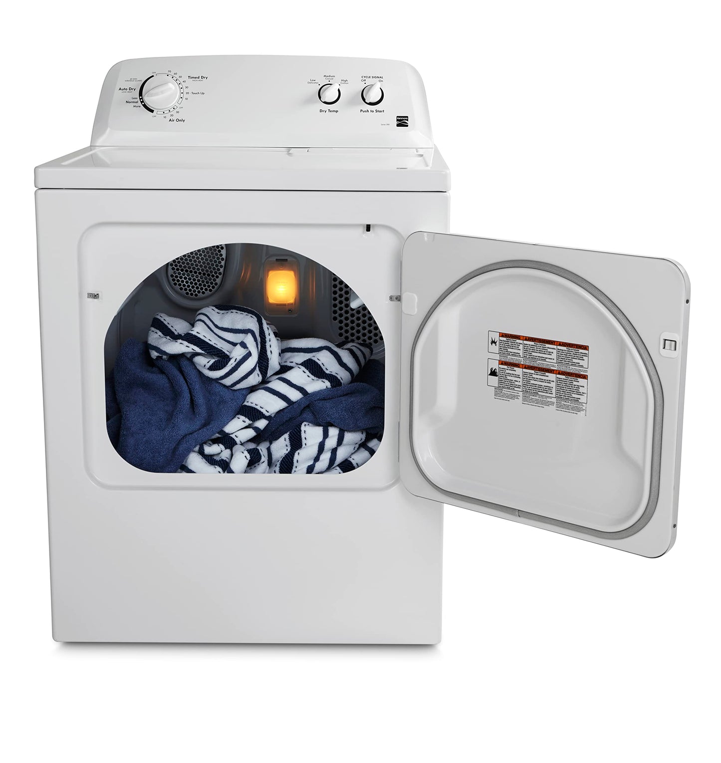 Kenmore 29" Front Load Electric Dryer with Wrinkle Guard and 7.0 Cubic Ft. Total Capacity, White