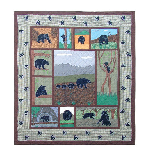 Patch Magic Bear Country Quilt Twin 65"X 85"