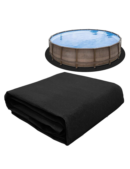 TIEBOLA 15 Foot Eco-Friendly Round Pool Liner Pad - Prevent Punctures and Extend The Life of Your Above Ground Swimming Pool or Hot Tub Liner, Eco-Friendly Above Ground Pool Liner pad