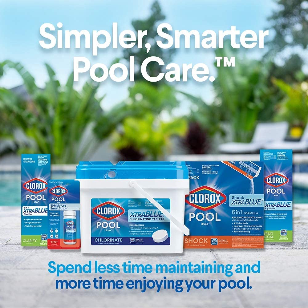 Clorox® Pool&Spa™ Swimming Pool Super Water Clarifier, Creates Crystal Clear Pool Water, 1 Quart (Pack of 1)