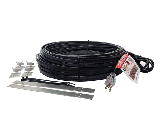 GutterMelt SR Roof and Gutter Heat Trace Cables - Roof Deicer Cable Kit, Gutter Ice Melt, Snow Cable with 5-Year Warranty, for Residential, Commercial, and Industrial Use - 9 Watts Per Foot - 110 Feet