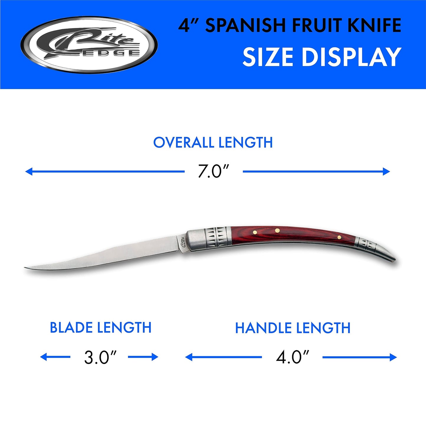 Rite Edge Szco Supplies 4-Inch Spanish Fruit Knife