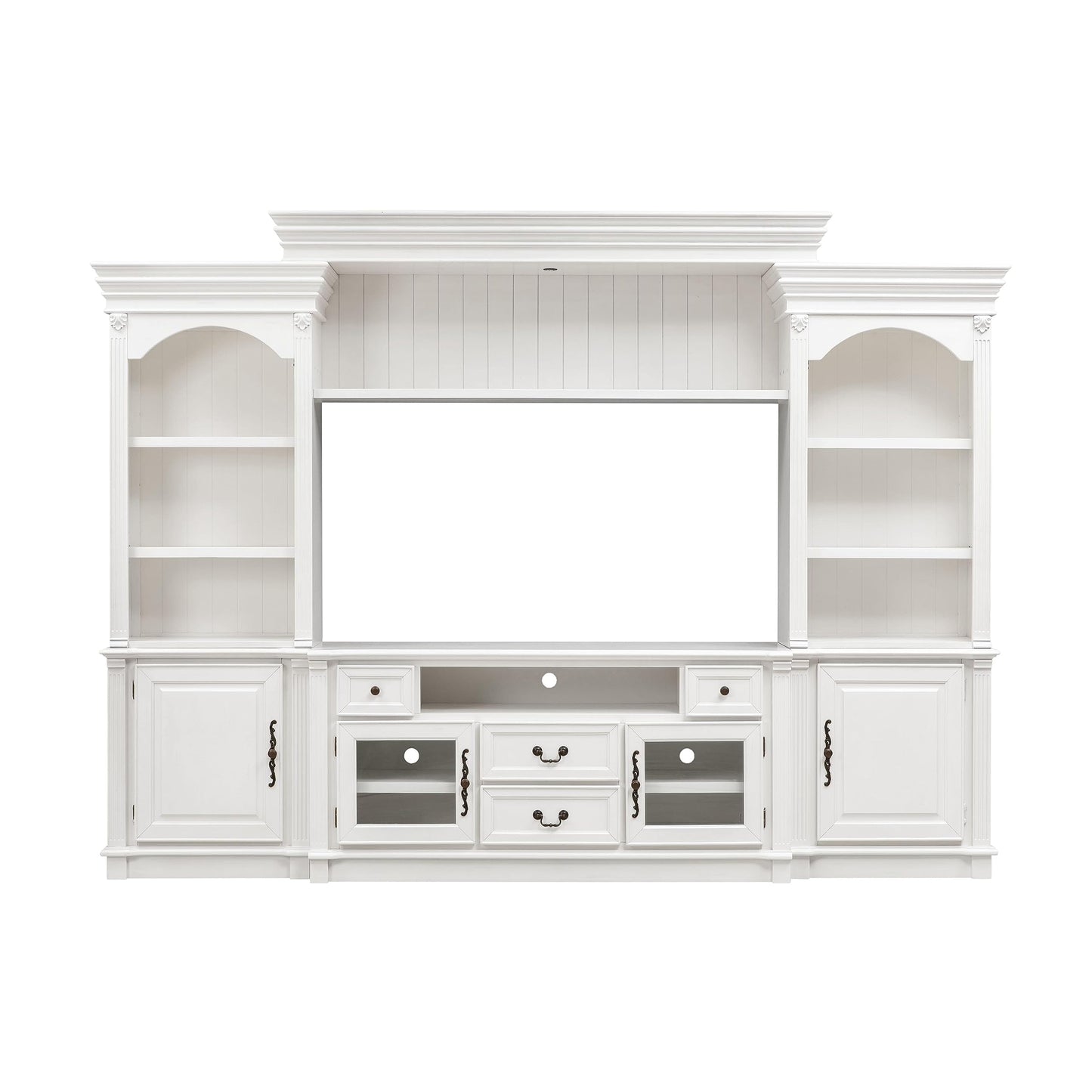 Newport White Entertainment Center for TVs up to 65"